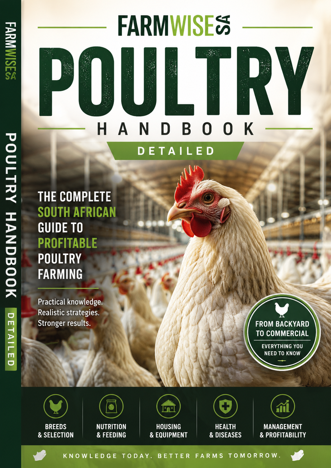 Detailed Poultry Handbook – front cover, FarmWise SA digital farming handbook