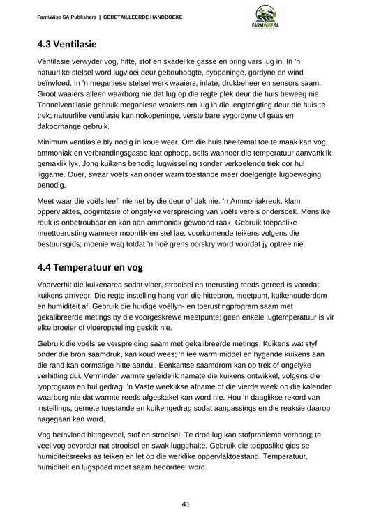 Hersiene Oktober 2026-uitgawe; werklike binneblad 41. Detailed Poultry, Afrikaans.
