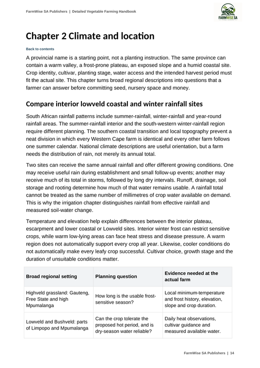 Updated October 2026 edition; actual interior page 14. Detailed Vegetable, English.