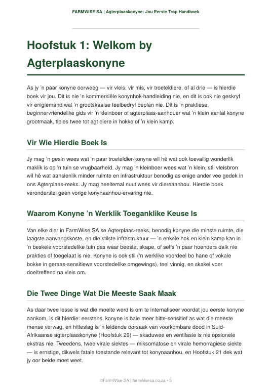Agterplaas Konyne Handboek — Jou Eerste Trop – sample page 3