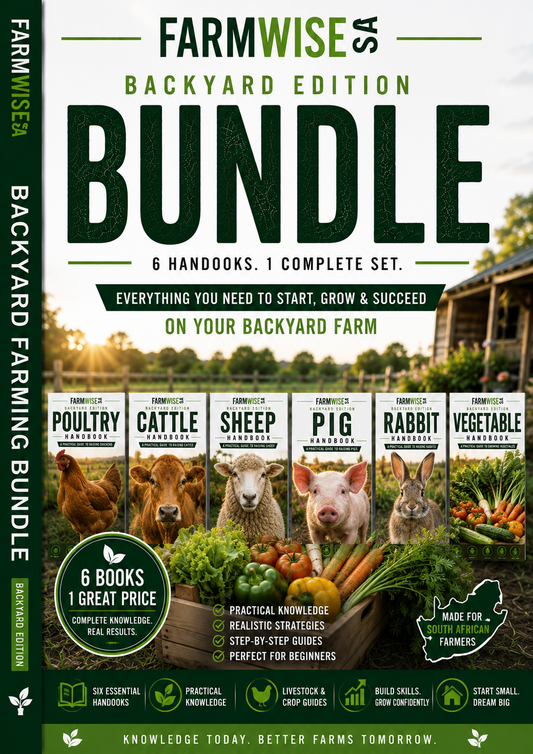 Full Backyard Edition Handbooks – front cover, FarmWise SA digital farming handbook