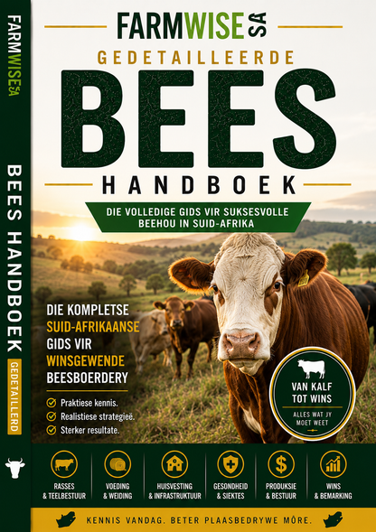 Skaap & Beeste Boerdery Bundel – front cover, FarmWise SA digital farming handbook