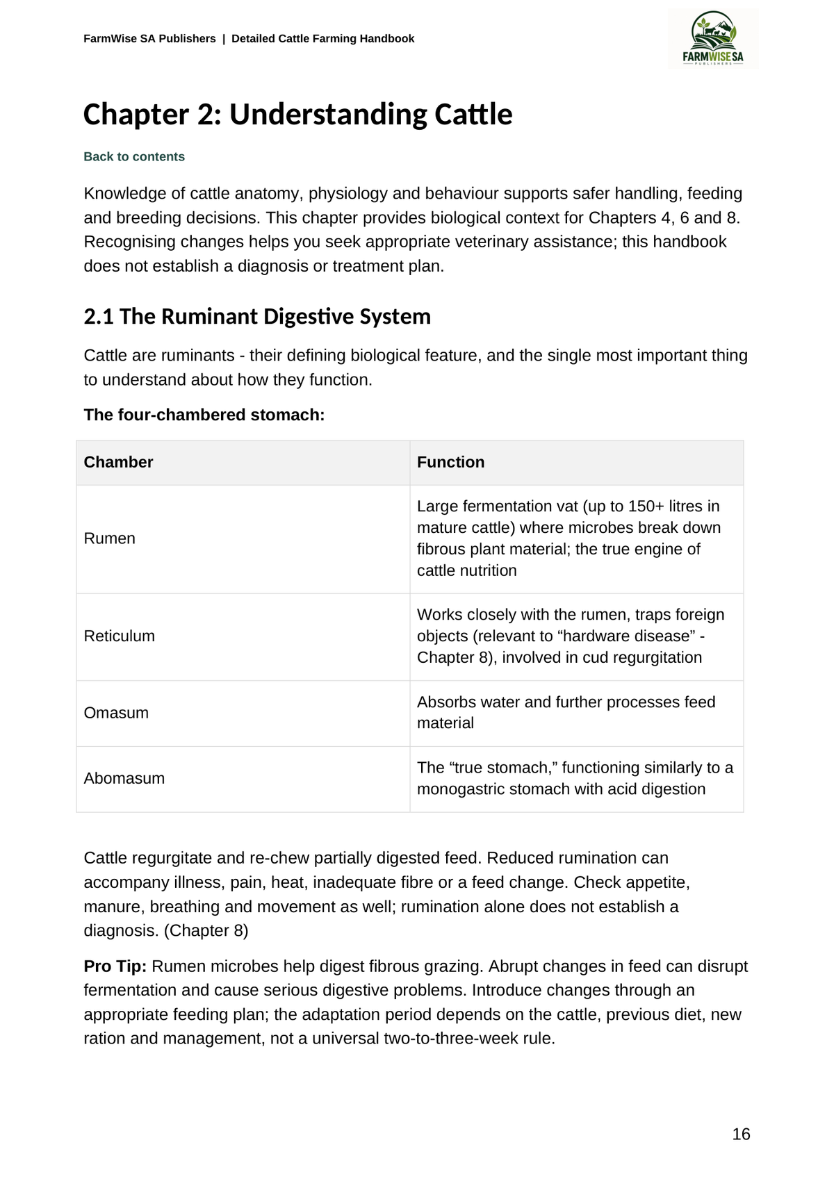 Updated October 2026 edition; actual interior page 16. Detailed Cattle, English.