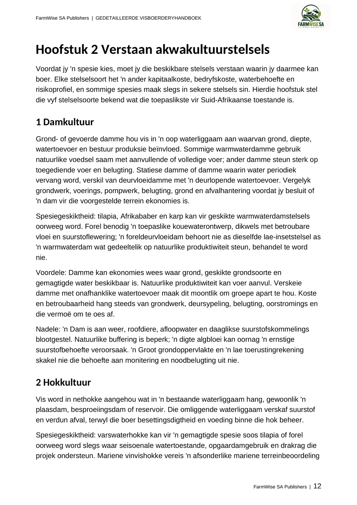 Hersiene Oktober 2026-uitgawe; werklike binneblad 12. Detailed Fish, Afrikaans.