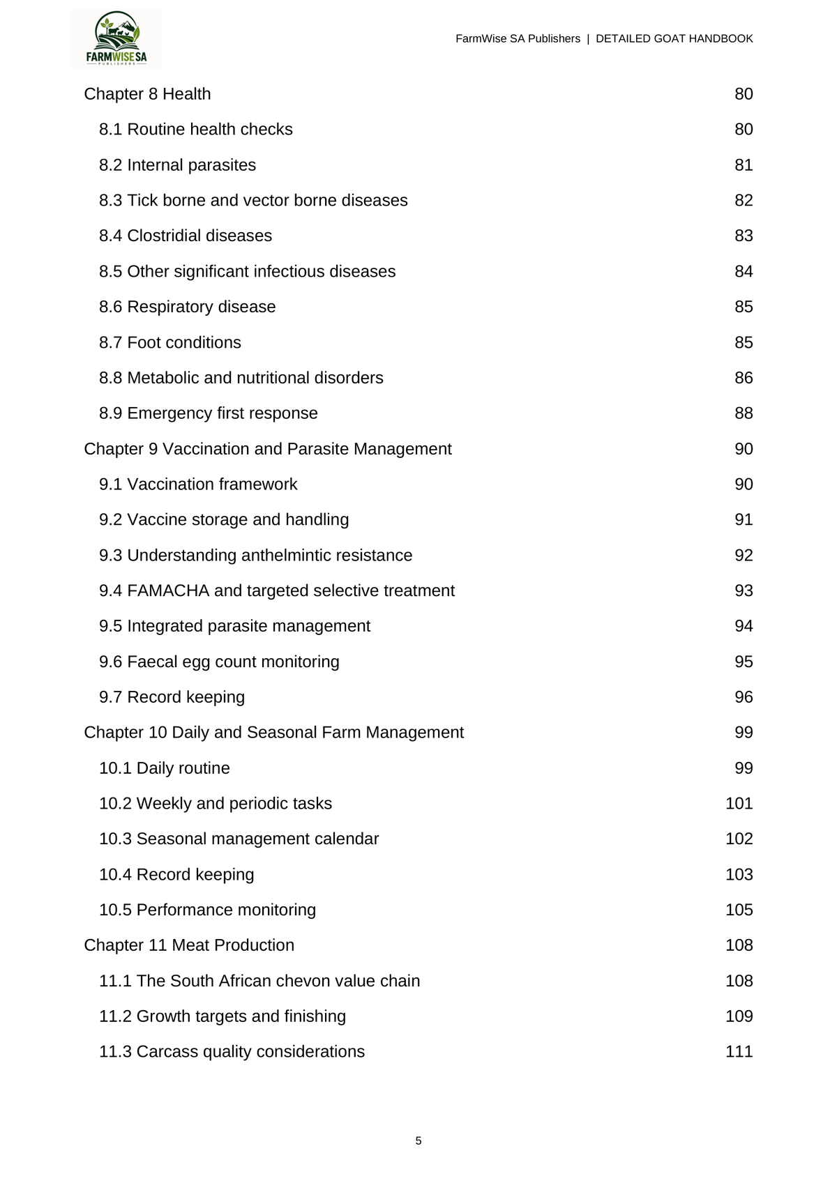 Detailed South African Goat Farming Handbook