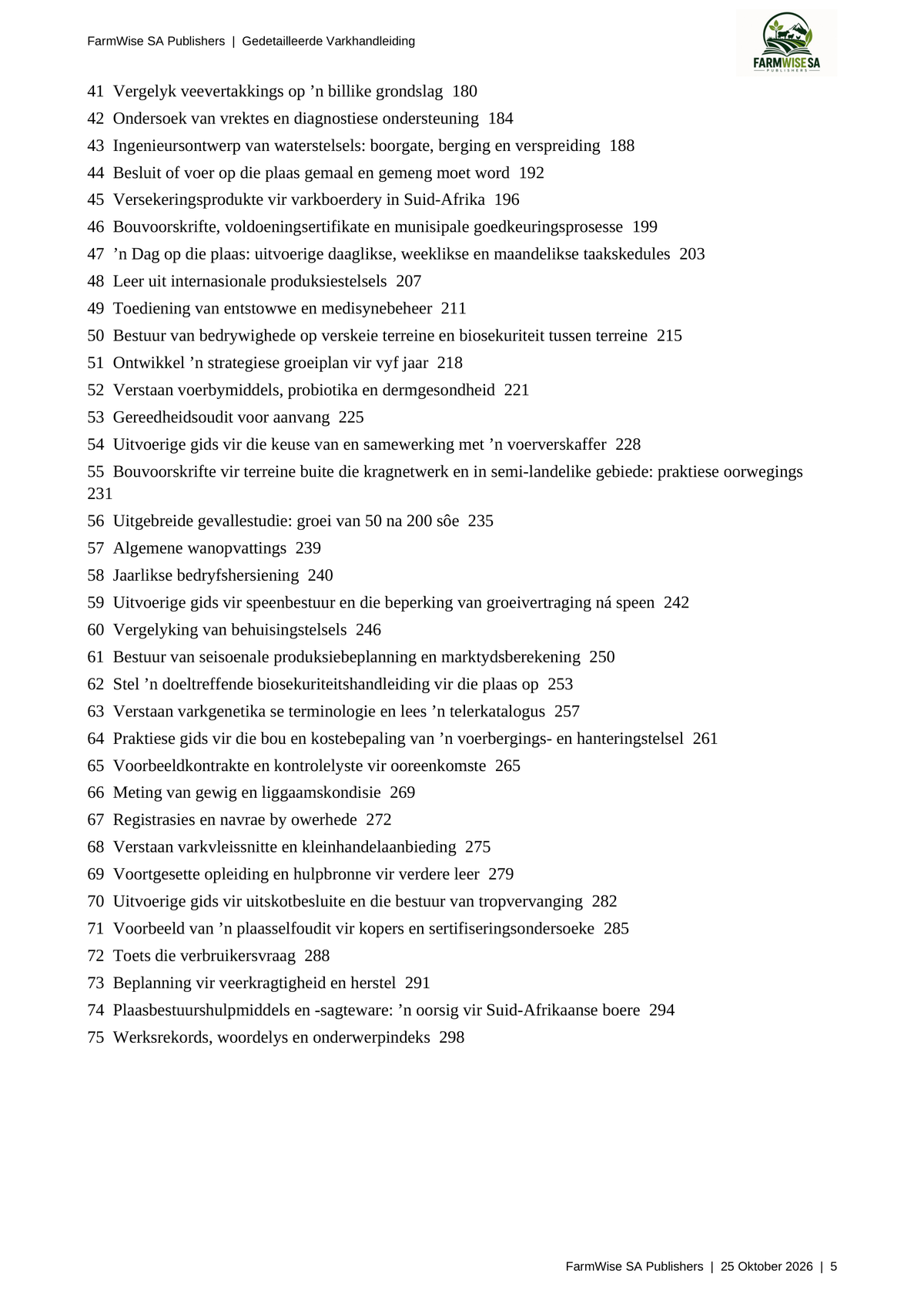 Gedetailleerde Varkboerdery Handboek