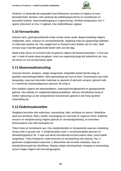 Hersiene Oktober 2026-uitgawe; werklike binneblad 60. Detailed Poultry, Afrikaans.