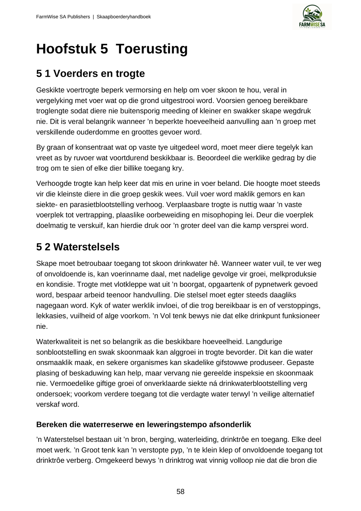 Hersiene Oktober 2026-uitgawe; werklike binneblad 58. Detailed Sheep, Afrikaans.
