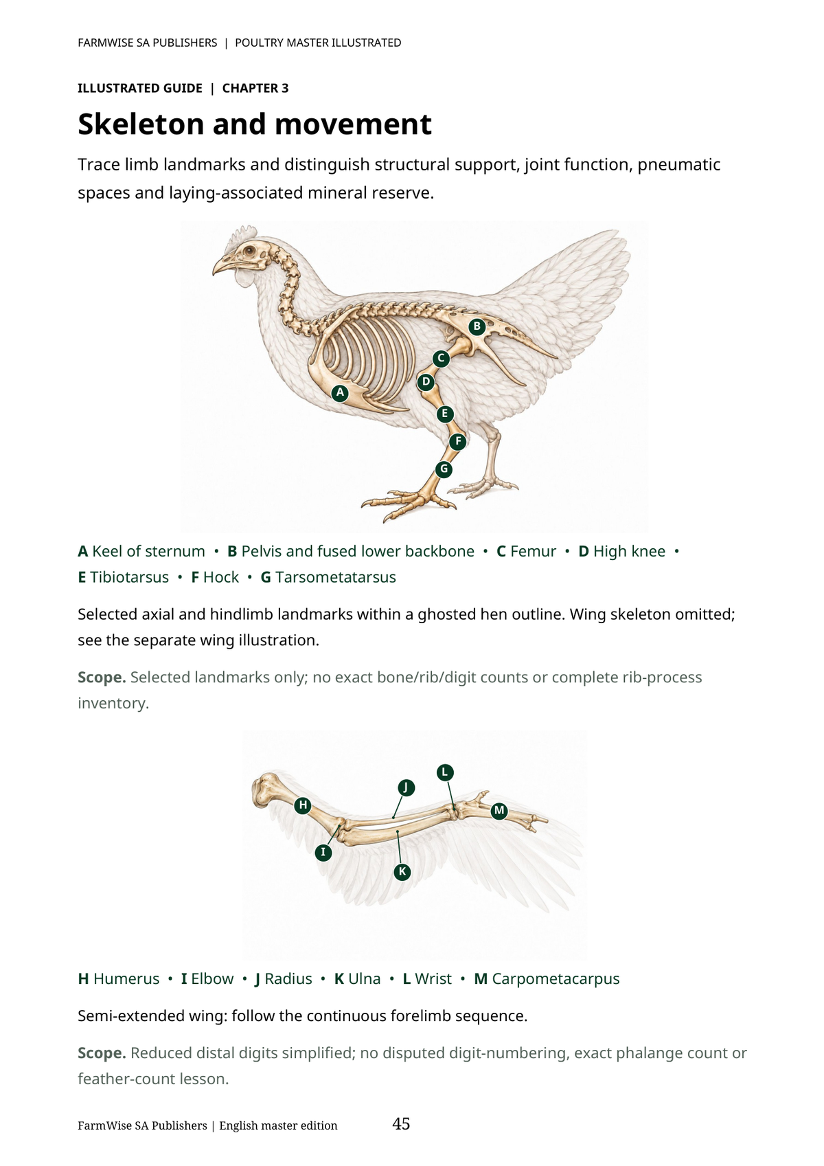 Updated October 2026 edition; actual interior page 45. Master Poultry, English.