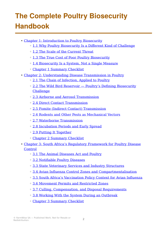 Complete Poultry Biosecurity Handbook – sample page 8