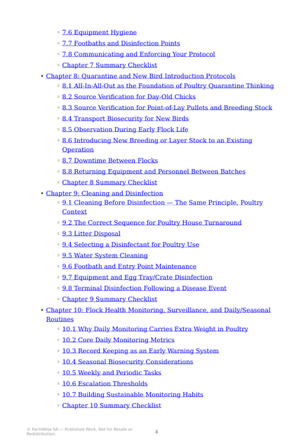 Complete Poultry Biosecurity Handbook – sample page 6
