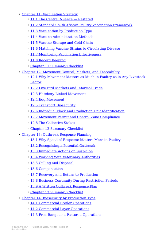 Complete Poultry Biosecurity Handbook – sample page 5