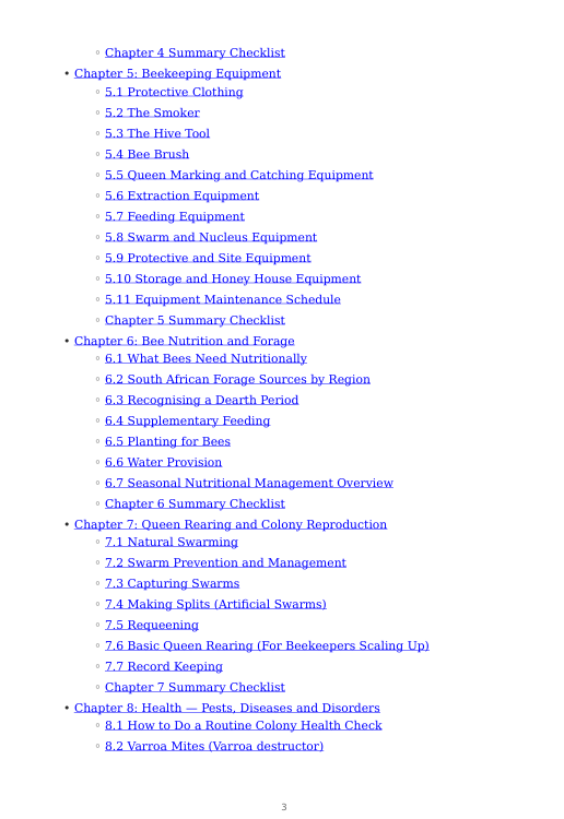 Detailed Bee Farming Handbook – sample page 2