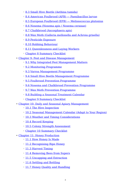 Detailed Bee Farming Handbook – sample page 3