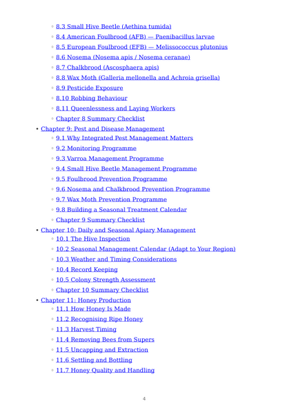 Detailed Bee Farming Handbook – sample page 3