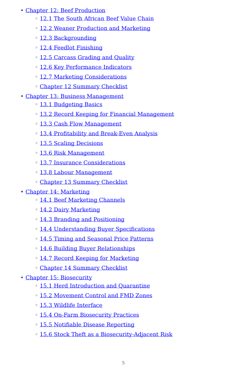 Detailed Cattle Handbook – sample page 4