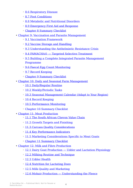 Detailed South African Goat Farming Handbook – sample page 2