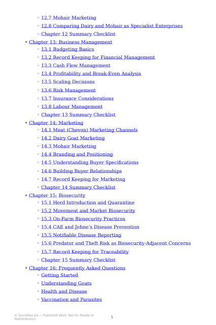 Detailed South African Goat Farming Handbook – sample page 3