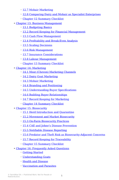 Detailed South African Goat Farming Handbook – sample page 3