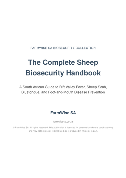 Complete Sheep Biosecurity Handbook – sample page 1