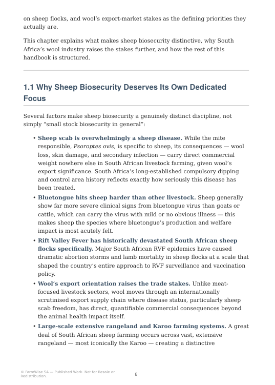 Complete Sheep Biosecurity Handbook – sample page 8