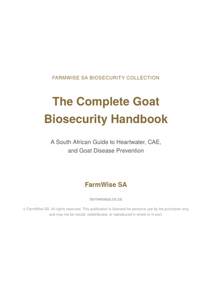 Complete Goat Biosecurity Handbook – sample page 1