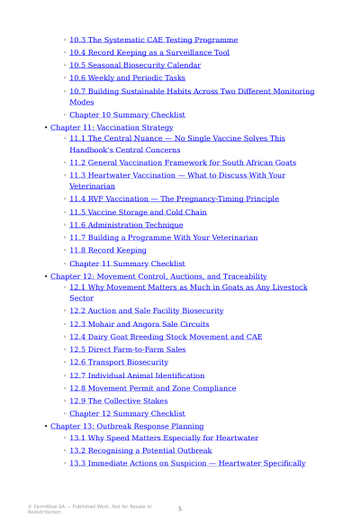 Complete Goat Biosecurity Handbook – sample page 2