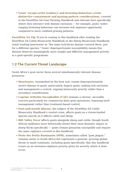 Complete Goat Biosecurity Handbook – sample page 5