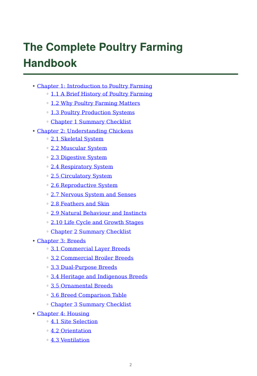 Detailed Poultry Handbook – sample page 2