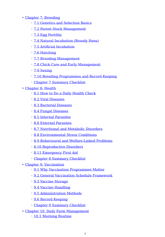 Detailed Poultry Handbook – sample page 6