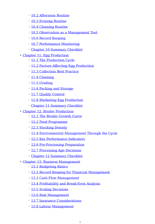Detailed Poultry Handbook – sample page 4