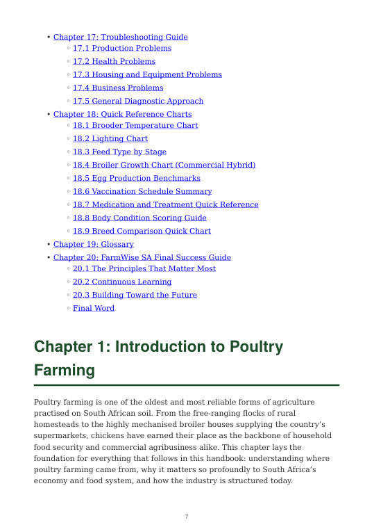 Detailed Poultry Handbook – sample page 7
