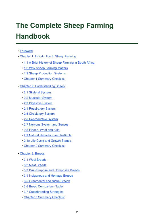Detailed Sheep Handbook – sample page 3