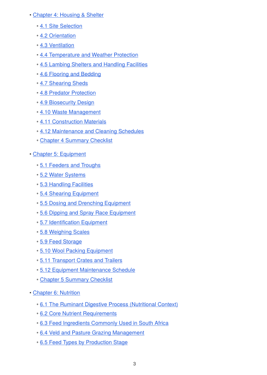 Detailed Sheep Handbook – sample page 4