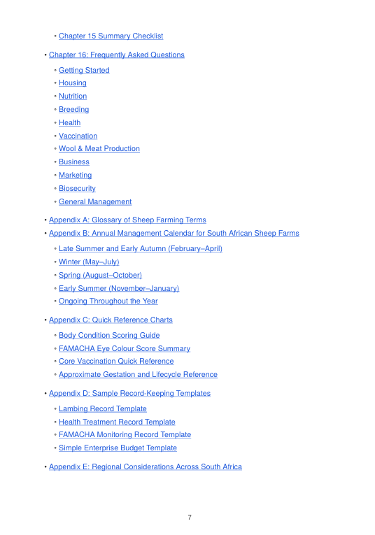 Detailed Sheep Handbook – sample page 8