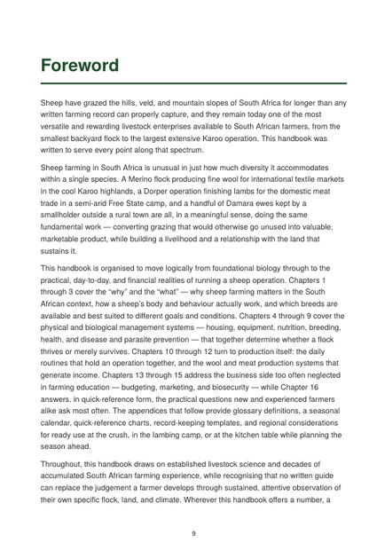 Detailed Sheep Handbook – sample page 10