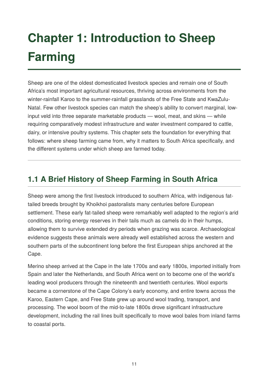 Detailed Sheep Handbook – sample page 9