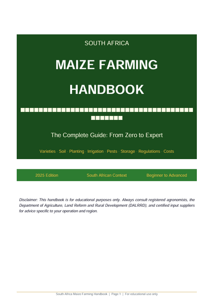 Detailed Maize Farming Handbook – sample page 1