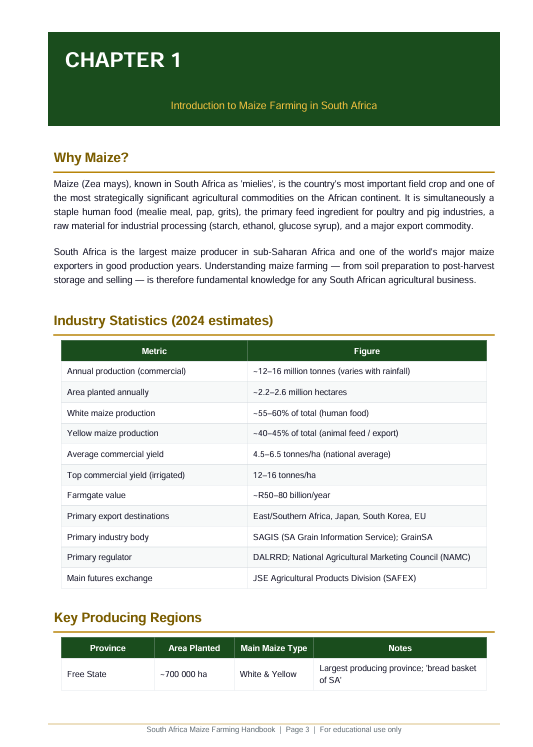 Detailed Maize Farming Handbook – sample page 4