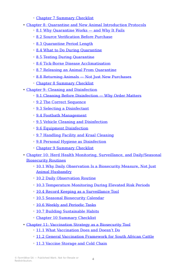 Complete Cattle Biosecurity Handbook – sample page 2