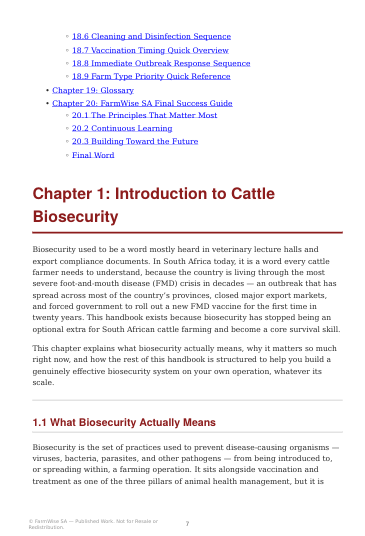 Complete Cattle Biosecurity Handbook – sample page 7