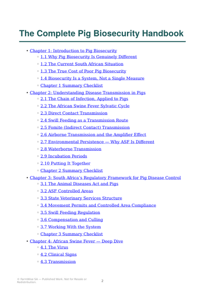 Complete Pig Biosecurity Book – sample page 2