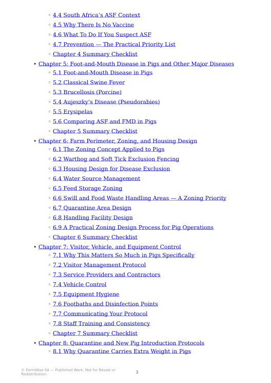Complete Pig Biosecurity Book – sample page 3
