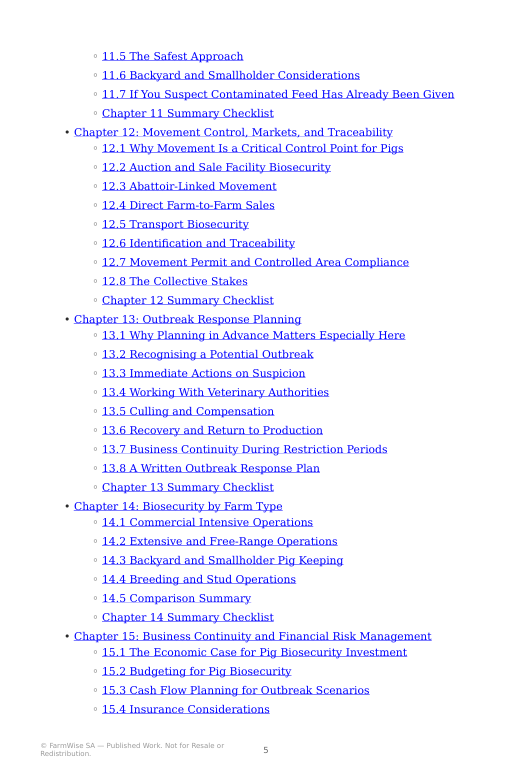 Complete Pig Biosecurity Book – sample page 5