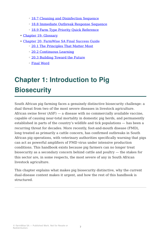 Complete Pig Biosecurity Book – sample page 7