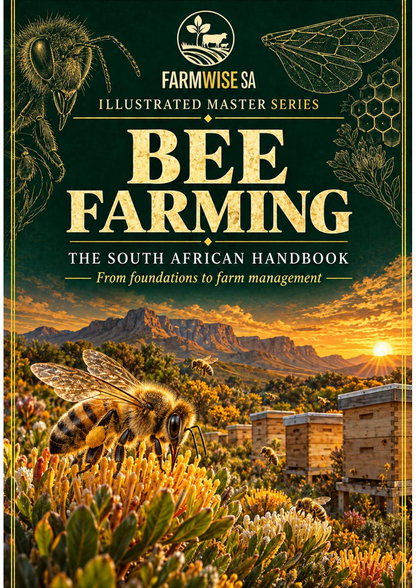 Bee Farming Master Illustrated handbook green and gold illustrated front cover