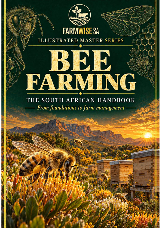 Bee Farming Master Illustrated handbook green and gold illustrated front cover